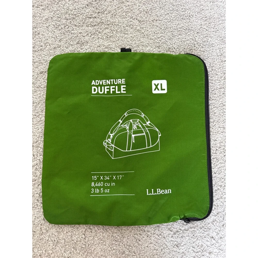 LL Bean Adventure Duffle XL Green Packable Travel Bag Case ONLY